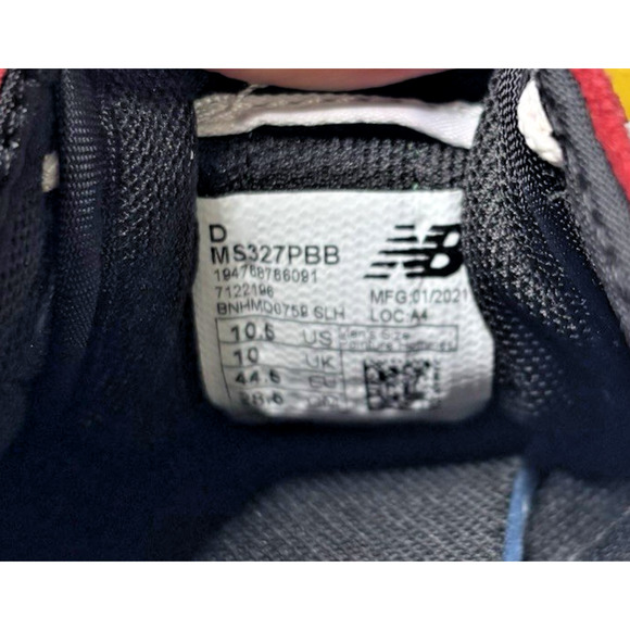 New Balance Tennis Shoes - 327 NB Colorblock Lace Up Sneakers Mens 10.5 - Picture 8 of 10